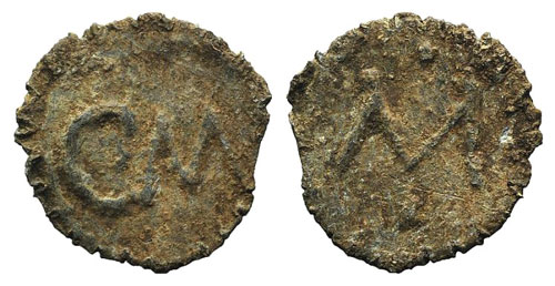 Roman Pb Tessera, c. 1st century ... 
