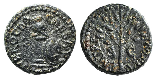 Nero (54-68). Æ Quadrans (14mm, ... 