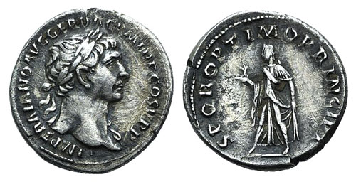 Trajan (98-117). AR Denarius ... 