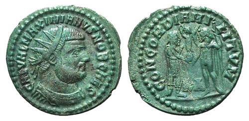 Galerius (305-311). Æ Radiate ... 