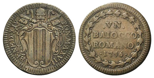 Italy, Papal, Benedetto XIV ... 