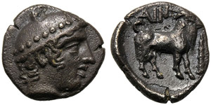 Thrace, Diobol, Ainos, c. 429-426 ... 