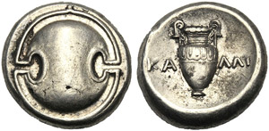 Beotia, Stater, Thebes, Kalli- ... 