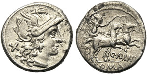 C. Maianus, Denarius, Rome, 153 ... 