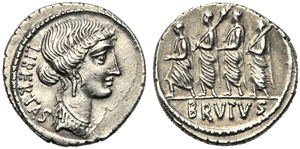 M. Iunius Brutus, Denario, Roma, ... 