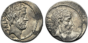 M. Iunius Brutus, Denario, Roma, ... 
