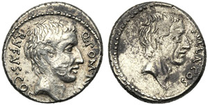 Q. Pompeius Rufus, Denario, Roma, ... 