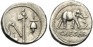 C. Iulius Caesar, Denario, Zecca ... 