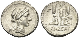 C. Julius Caesar, Denarius, Spain, ... 