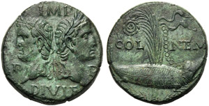 Augustus (27 BC - AD 14), Bronze, ... 