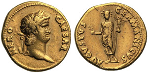 Nerone (54-68), Aureo, Roma, c. ... 