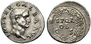 Galba (68-69), Denarius, Rome, ... 