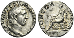 Vitellius (69), Denarius, Rome, c. ... 