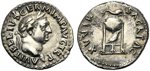 Vitellio (69), Denario, Roma, c. ... 