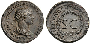 Traiano (98-117), Asse, Roma per ... 