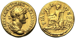 Hadrian (117-138), Aureus, Rome, ... 
