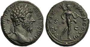 Marco Aurelio (161-180), Asse, ... 