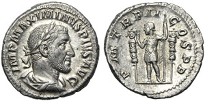 Massimino I (235-238), Denario, ... 