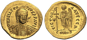 Anastasius I (491-518), Solidus, ... 