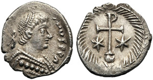 Giustiniano I (527-565), Mezza ... 