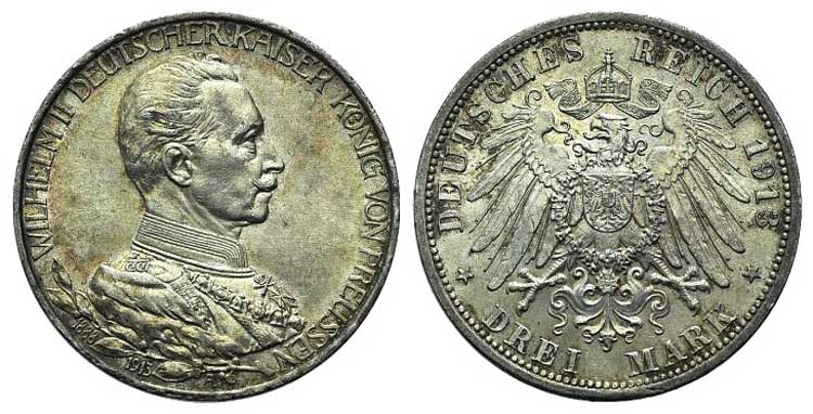 Germany, Prussia. Wilhelm II ... 