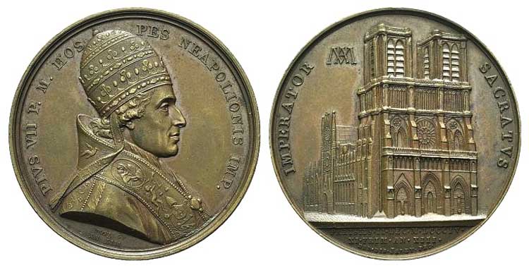 Papal, Pio VII (1800-1823). Æ ... 