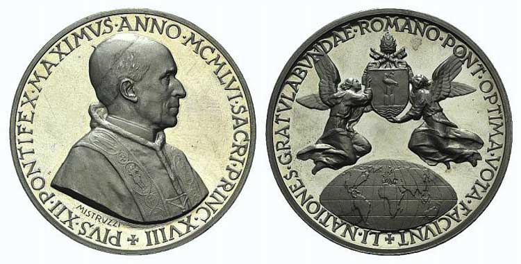 Papal, Pio XII (1939-1958). AR ... 