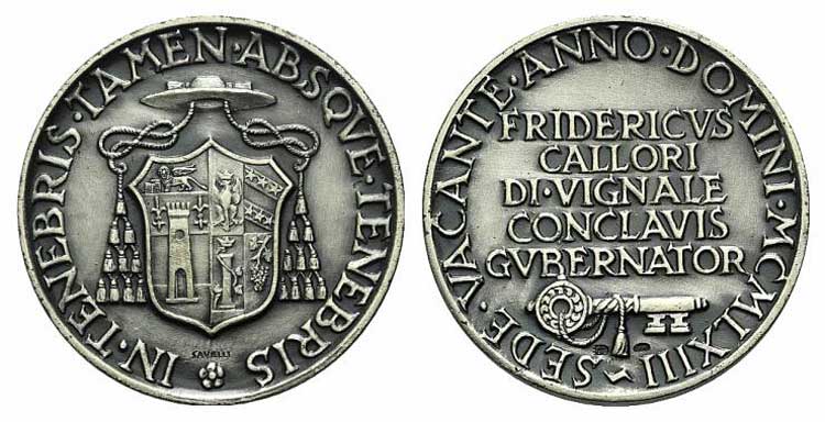 Papal, Sede Vacante 1963. AR Medal ... 