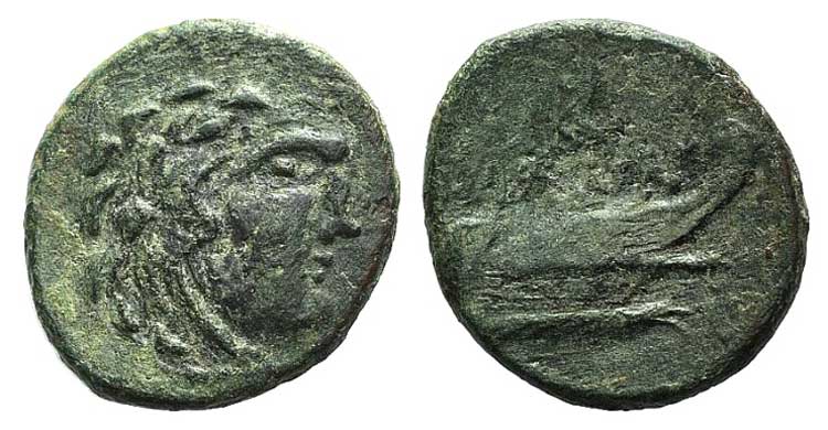 Korkyra, c. 229-48 BC. Æ (23mm, ... 