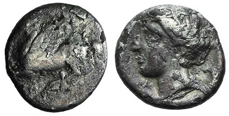 Corinth, c. 350-300 BC. Fourrèe ... 