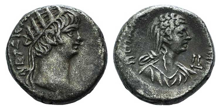 Nero and Poppaea (54-68). Egypt, ... 