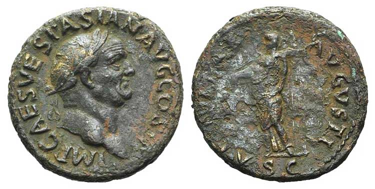 Vespasian (69-79). Æ As (29mm, ... 