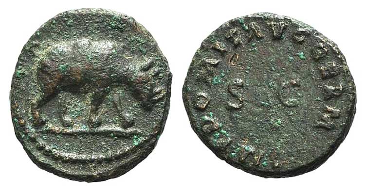 Domitian (81-96). Æ Quadrans ... 