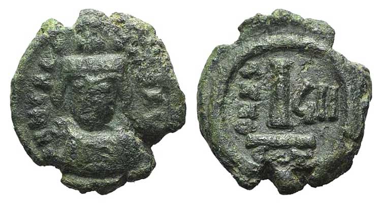 Heraclius (610-641). Æ 10 Nummi ... 
