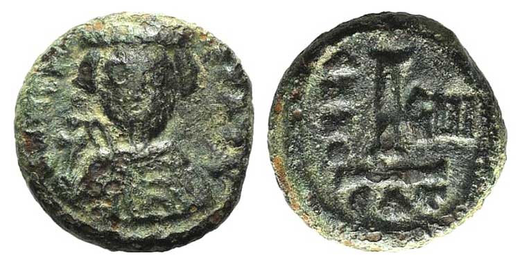 Heraclius (610-641). Æ 10 Nummi ... 