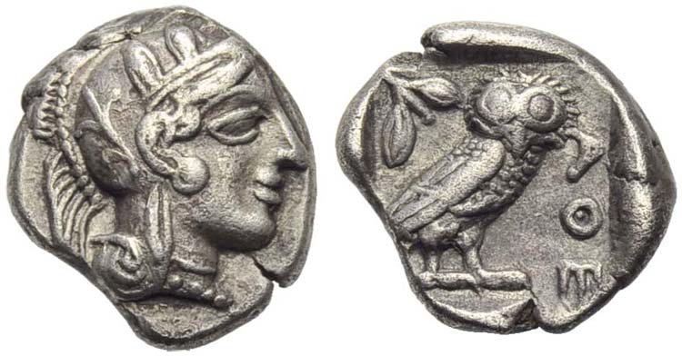 Attica, Athens, Drachm, c. 454-404 ... 