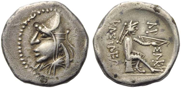 Mithradates I (171-138), Diobol, ... 
