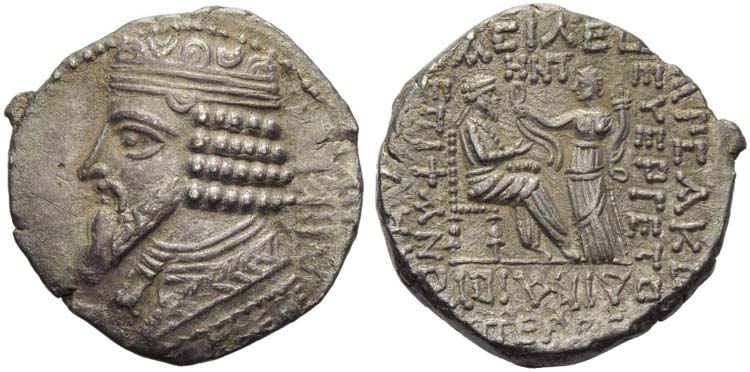 Gotarzes II (40-51), Tetradrachm, ... 