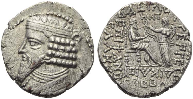 Gotarzes II (40-51), Tetradrachm, ... 