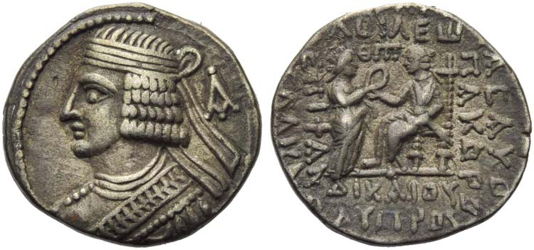 Pacorus II (78-105), Tetradrachm, ... 
