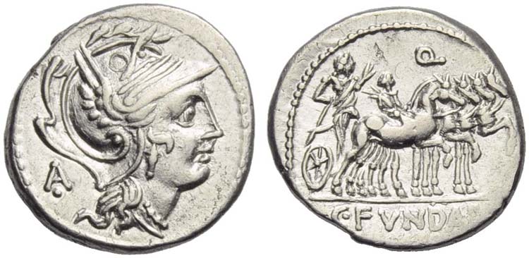 C. Fundanius, Denarius, Rome, 101 ... 