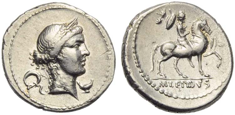M. Aemilius Lepidus, Denarius, ... 