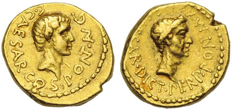 C. Caesar Octavianus, Aureus, ... 