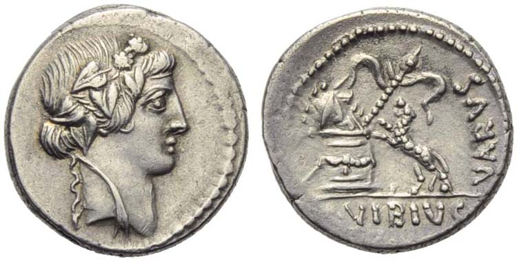 C. Vibius Varus, Denarius, Rome, ... 