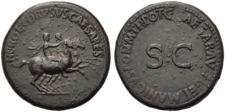 Nero and Drusus Caesares, brothers ... 
