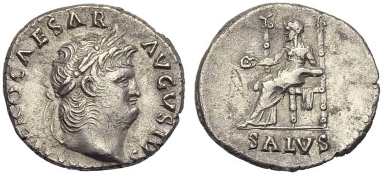 Nero (54-68), Denarius, Rome, c. ... 