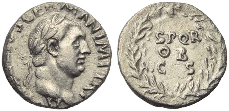 Vitellius (69), Denarius, Rome, c. ... 