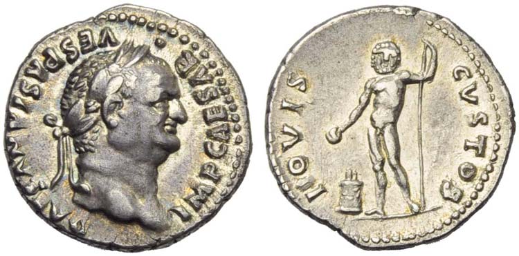 Vespasian (69-79), Denarius, Rome, ... 