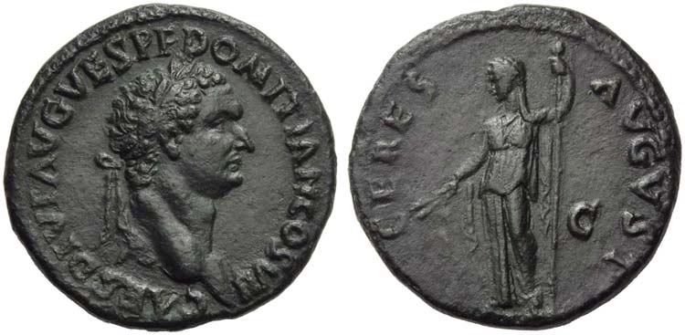 Domitian, as Caesar, Dupondius or ... 