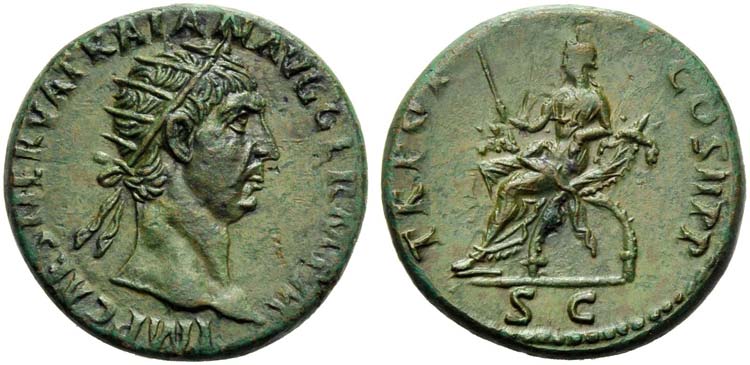 Trajan (98-117), Dupondius, Rome, ... 
